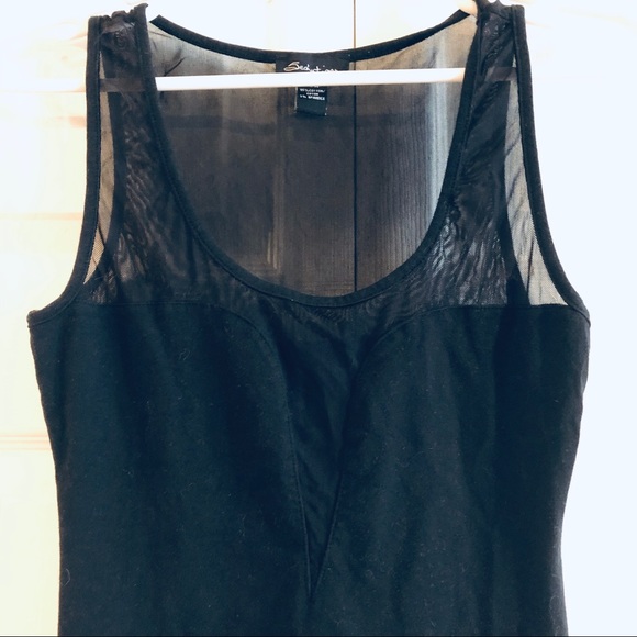 Sexy Black Sheer Cutout Dress - Picture 2 of 5